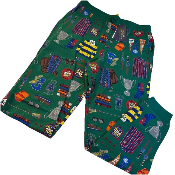 Polo Ralph Lauren Other - Polo Ralph Lauren Collegiate Pennant Fleece Jogger Varsity Preppy Boy's XL 18-20